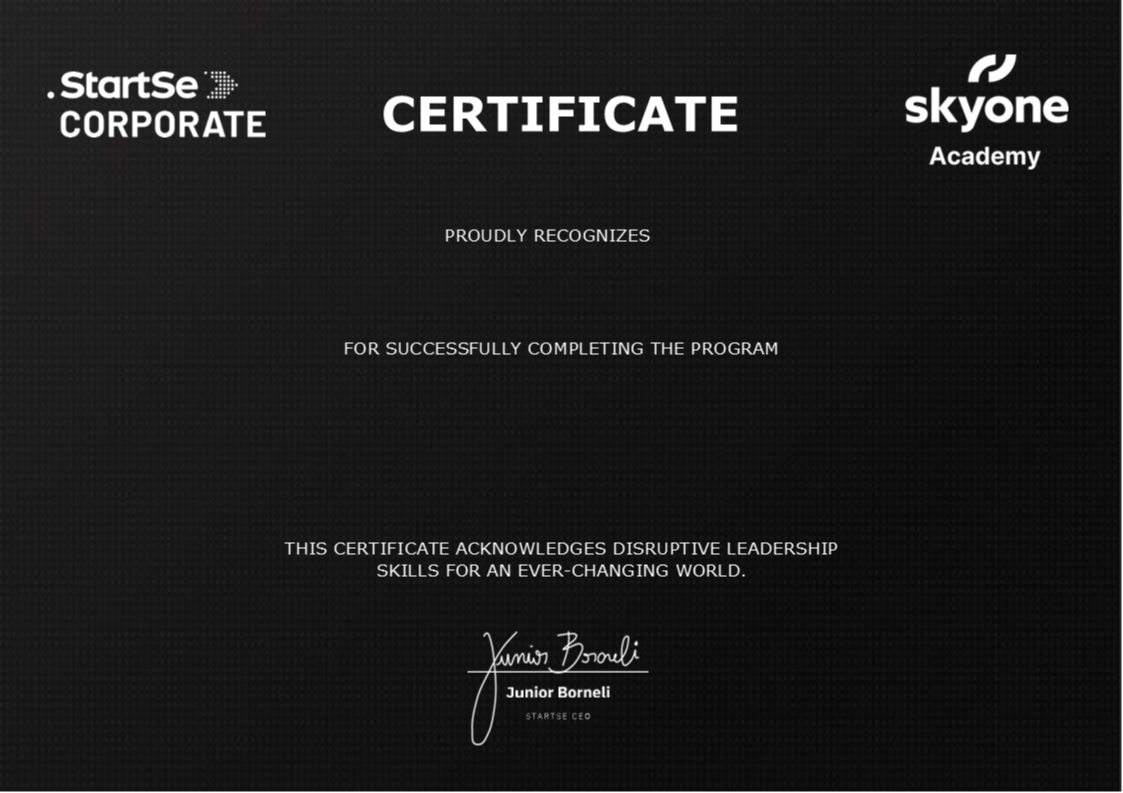 Certificado StartSe