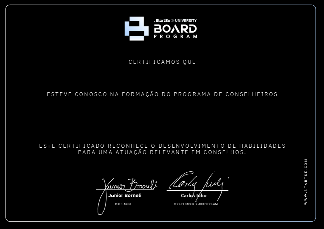 Certificado StartSe